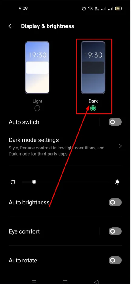 How to Enable Dark Mode on OPPO A54