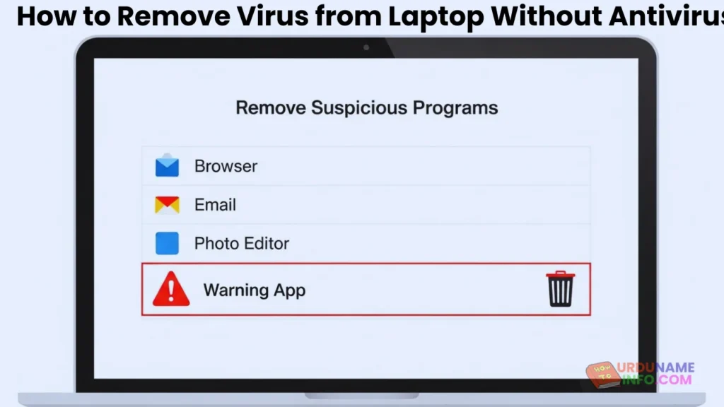 Remove Suspicious Programs Manually